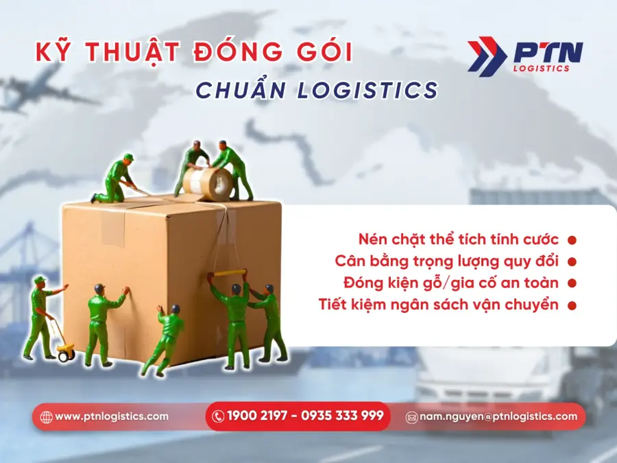 Tối ưu đóng gói để giảm thể tích hàng hóa