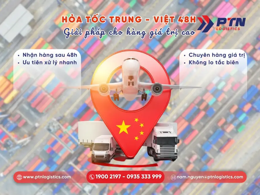 Vận chuyển tuyến A từ Trung về Việt Nam