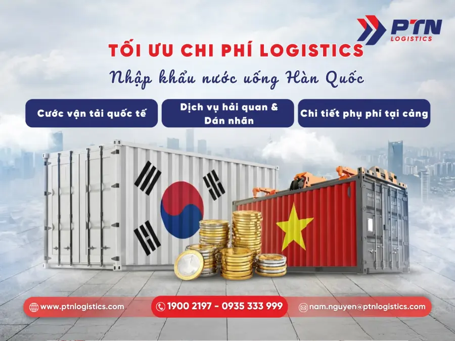Chi phí logistics từ Hàn về Việt Nam