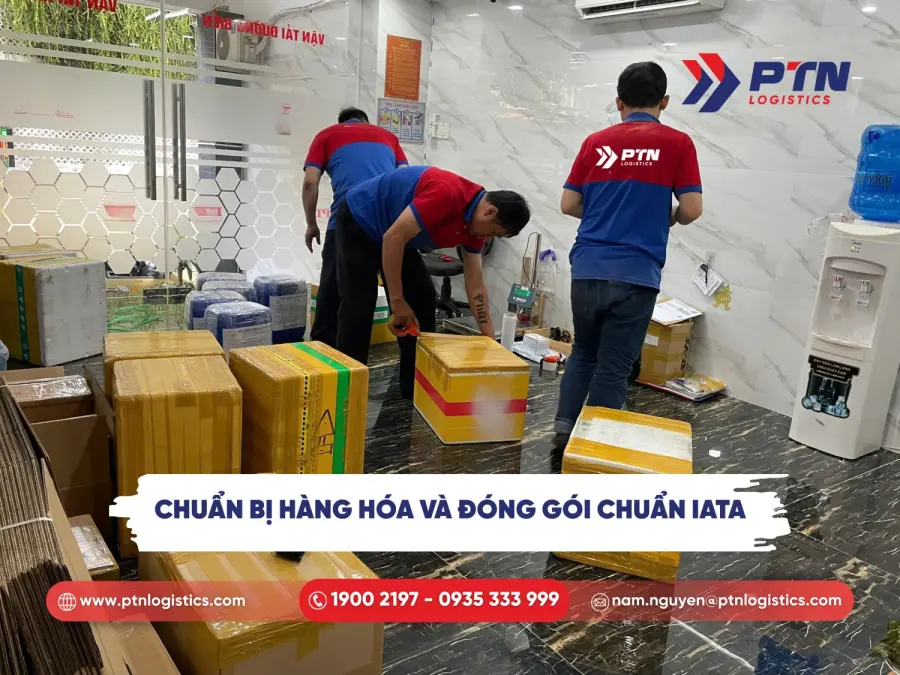 Chuẩn bị hàng và thực hiện đóng gói chuẩn IATA