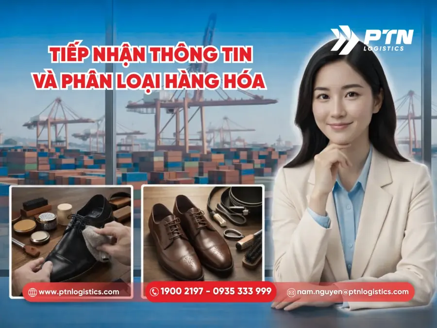 Tiếp nhận thông tin từ khách hàng và phân loại hàng hóa